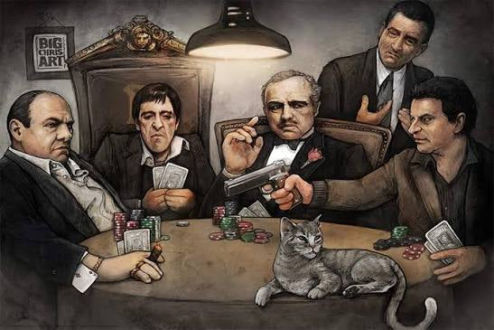 Gangster Playing Poker